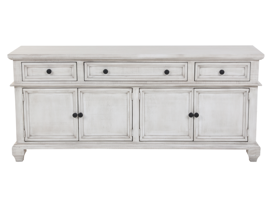 Charles-Nero White TV STAND / ACCENT CABINET