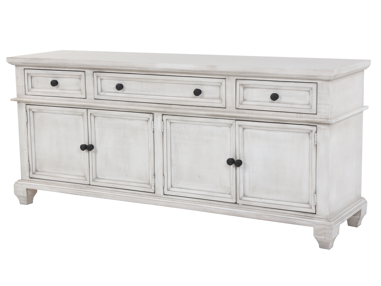 Charles-Nero White TV STAND / ACCENT CABINET by Mollai Collections | Bel Furniture