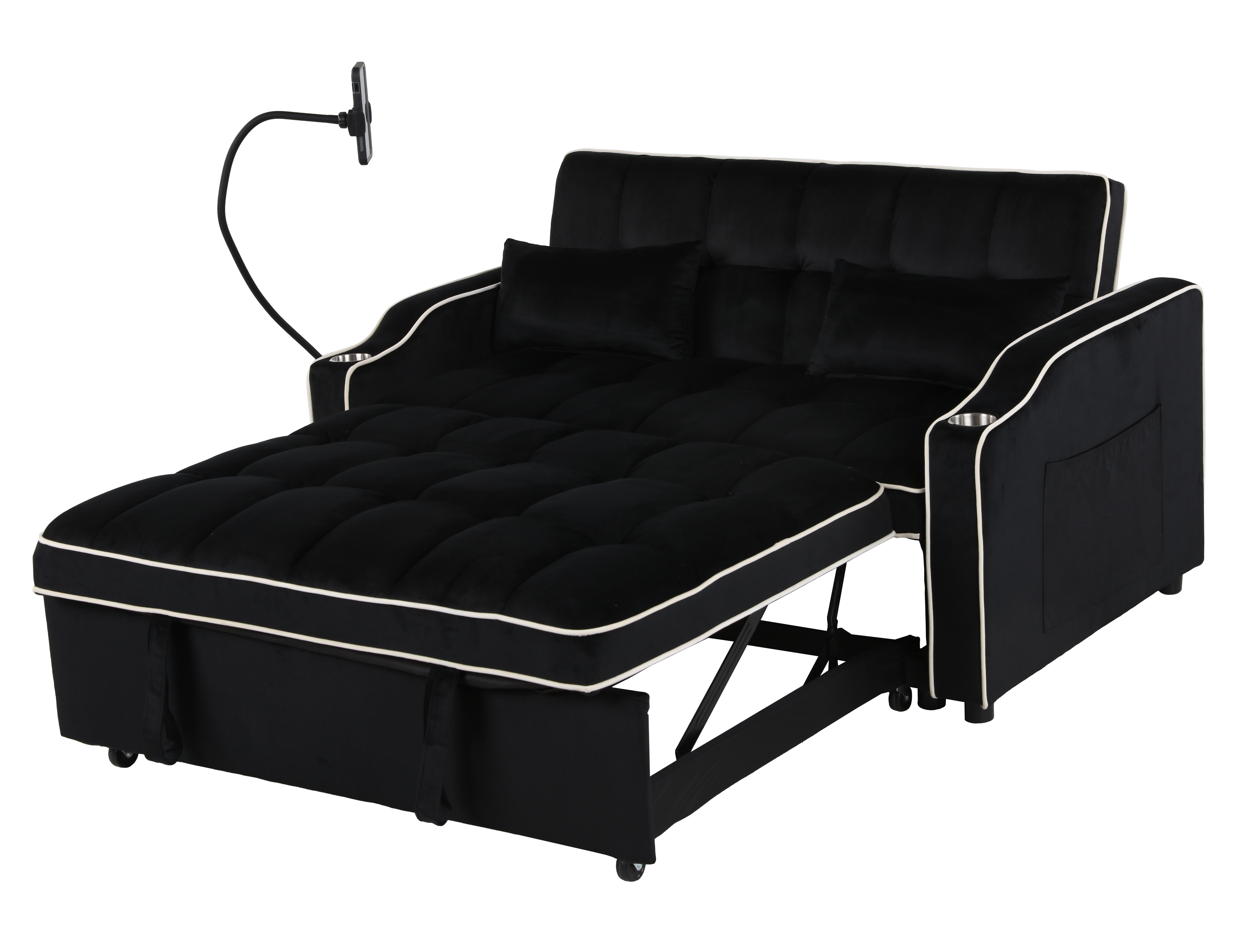 Sofa Bed with Phone Holder and USB Charging Port