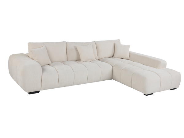 2 Piece Modern Sectional with Right Arm Facing Chaise
