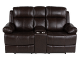 Espresso Top Grain Leather 3-Piece Power Reclining Living Room Set