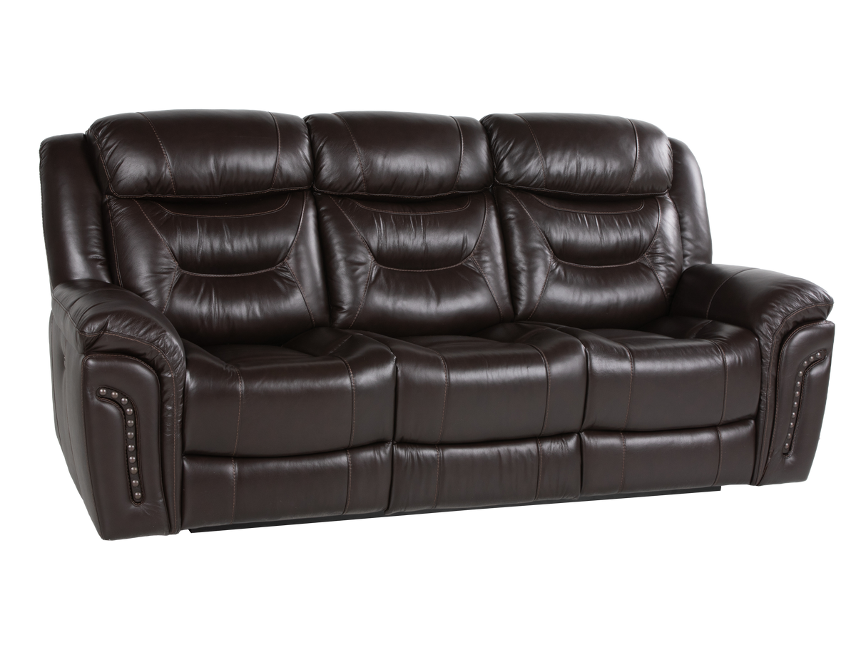 Chocolate Brown Top Grain Leather Power Reclining Sofa, Loveseat & Recliner – 3-Piece Living Room Set with USB