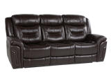 Chocolate Brown Top Grain Leather Power Reclining Sofa, Loveseat & Recliner – 3-Piece Living Room Set with USB
