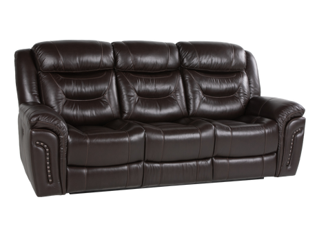 Chocolate Brown Top Grain Leather Power Reclining Sofa, Loveseat & Recliner – 3-Piece Living Room Set with USB - view 12