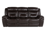 Chocolate Brown Top Grain Leather Power Reclining Sofa, Loveseat & Recliner – 3-Piece Living Room Set with USB
