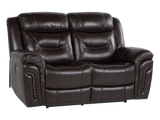 Chocolate Brown Top Grain Leather Power Reclining Sofa, Loveseat & Recliner – 3-Piece Living Room Set with USB