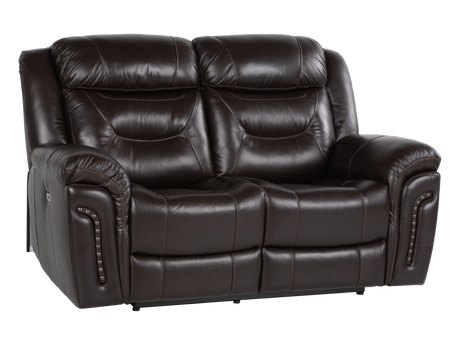 Chocolate Brown Top Grain Leather Power Reclining Sofa, Loveseat & Recliner – 3-Piece Living Room Set with USB - view 13