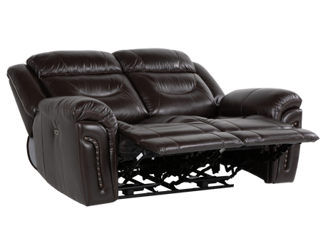 Chocolate Brown Top Grain Leather Power Reclining Sofa, Loveseat & Recliner – 3-Piece Living Room Set with USB - view 10