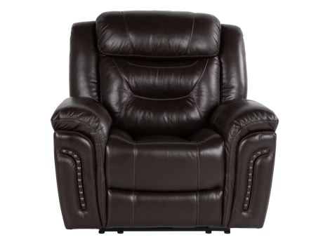 Chocolate Brown Top Grain Leather Power Reclining Sofa, Loveseat & Recliner – 3-Piece Living Room Set with USB - view 15