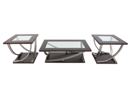 3 Piece Coffee Table Set by Mollai Collections | Bel Furniture