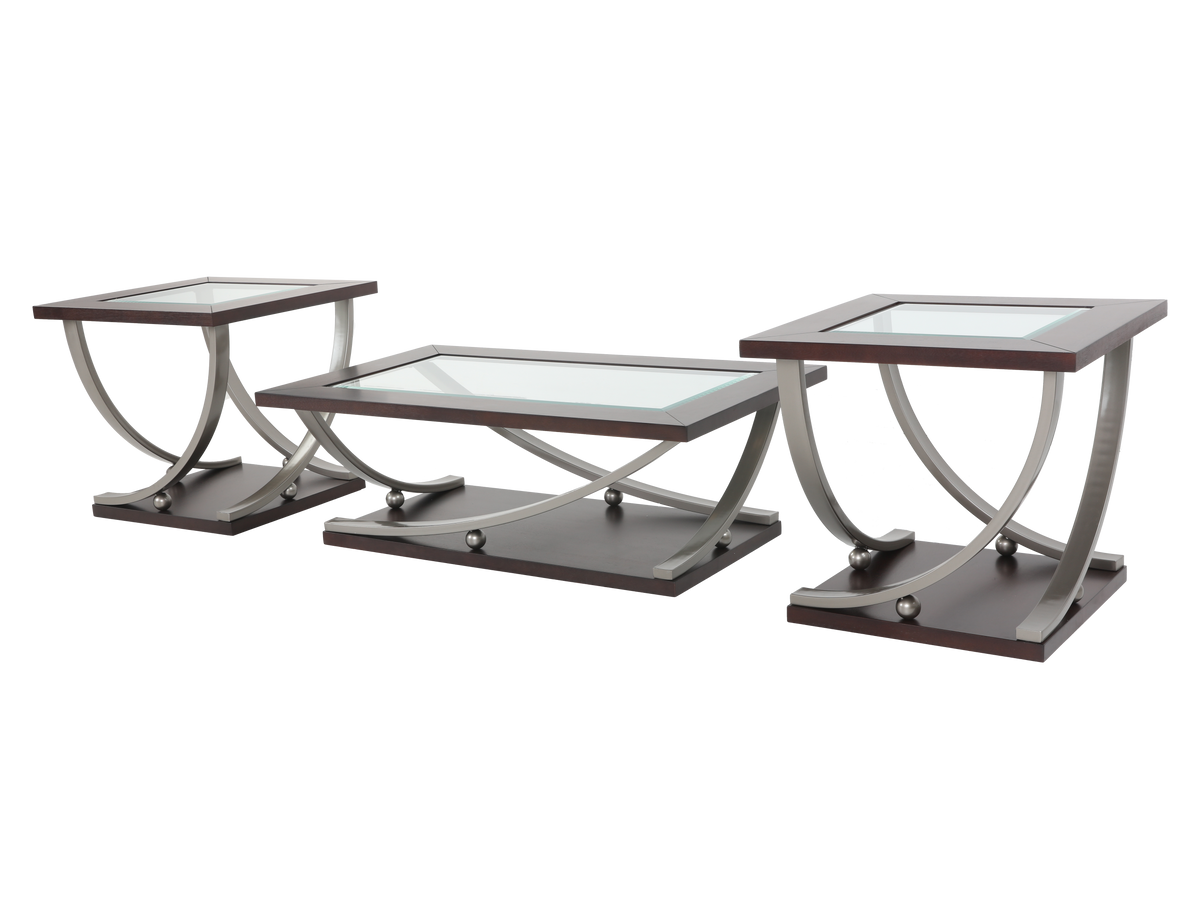 3 Piece Coffee Table Set by Mollai Collections | Bel Furniture