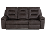 Contemporary Gray 3-Piece Power Reclining Living Room Set with Console & Cup Holders