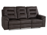 Contemporary Gray 3-Piece Power Reclining Living Room Set with Console & Cup Holders