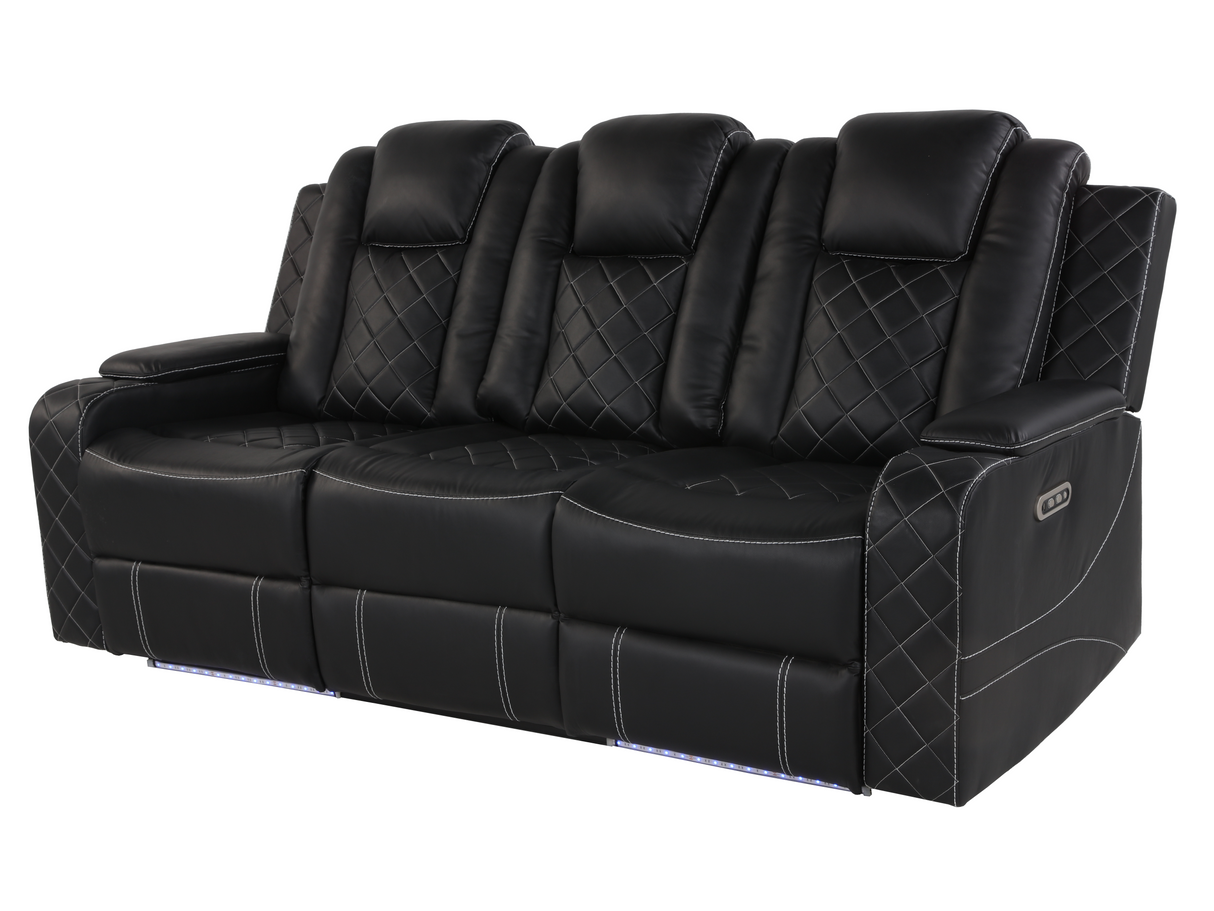 3 Piece Power Reclining Living Room Set by Sara Collections | Bel Furniture
