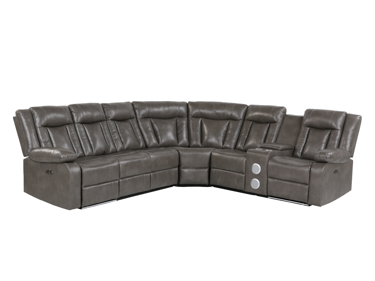 3 Piece Power Reclining Sectional by Sara Collections | Bel Furniture