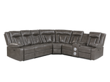 3 Piece Power Reclining Sectional by Sara Collections | Bel Furniture