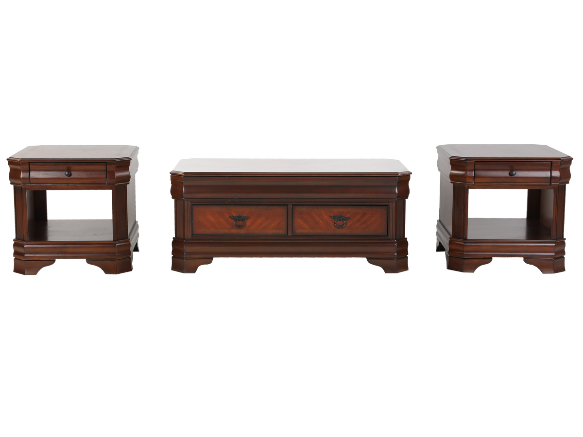 3 Piece Coffee Table Set by Mollai Collections | Bel Furniture