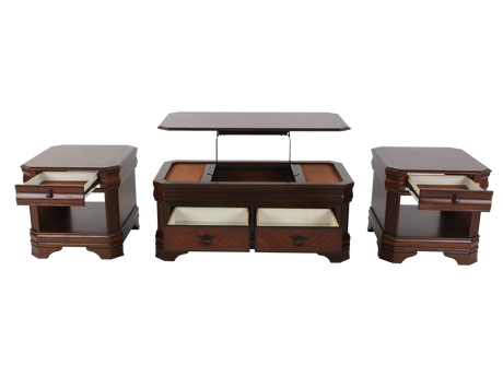 3 Piece Coffee Table Set by Mollai Collections | Bel Furniture