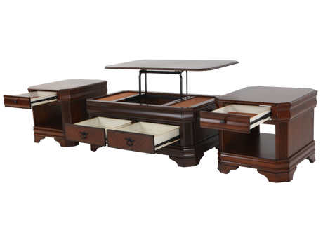 3 Piece Coffee Table Set by Mollai Collections | Bel Furniture