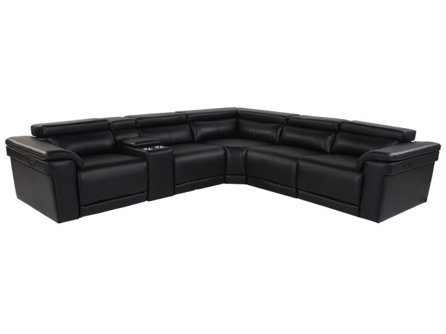 6 Piece Power Reclining Sectional by Sara Collections | Bel Furniture