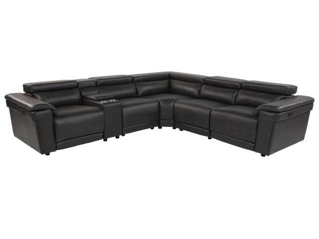 6 Piece Power Reclining Sectional by Sara Collections | Bel Furniture