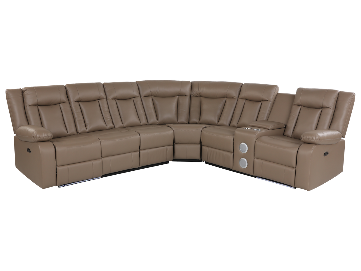 3 Piece Power Reclining Sectional by Sara Collections | Bel Furniture