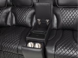 Black Power Reclining Sectional with Power Headrests, Speaker, Wireless Charging & LED Lighting