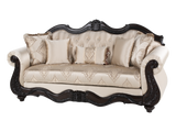 Beige Traditional 3-Piece Living Room Set with Sofa, Loveseat & Chair