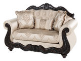 Beige Traditional 3-Piece Living Room Set with Sofa, Loveseat & Chair