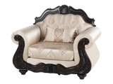 Beige Traditional 3-Piece Living Room Set with Sofa, Loveseat & Chair