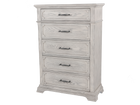 Artesian Weathered Gray 5-Drawer Chest with Dovetail Drawers