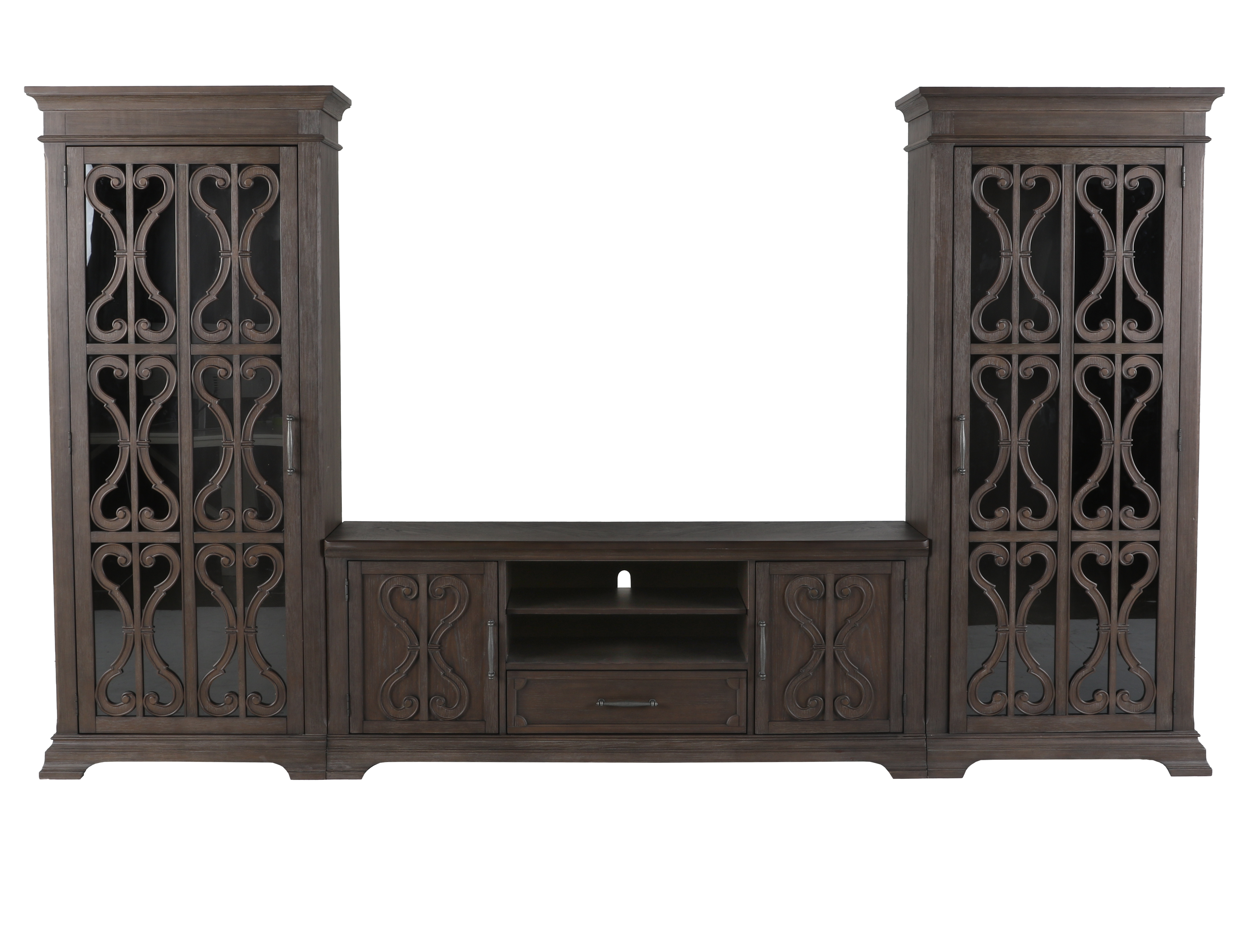 Artesian 3 Piece Entertainment Center - Reclaimed Grey Oak