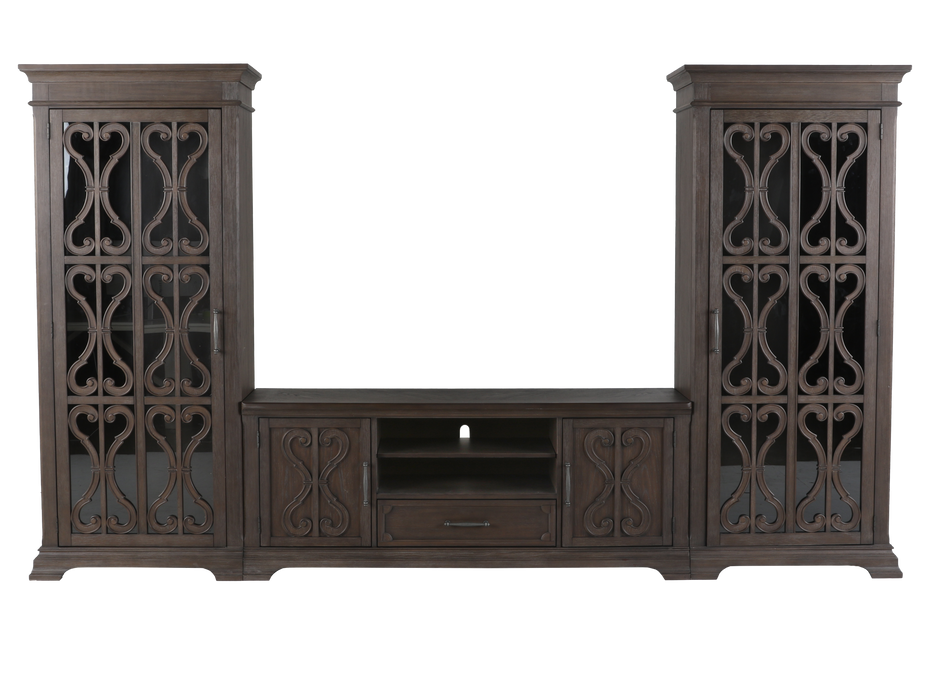 Artesian 3 Piece Entertainment Center - Reclaimed Grey Oak