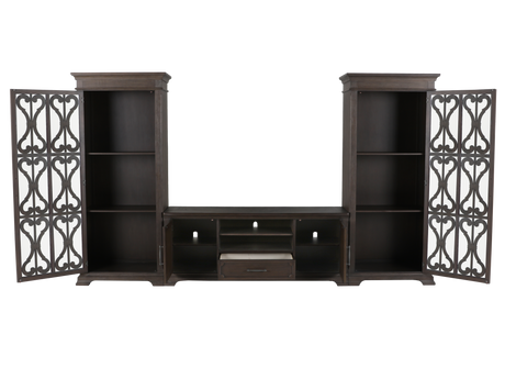Artesian 3 Piece Entertainment Center - Reclaimed Grey Oak by Mollai Collections | Bel Furniture