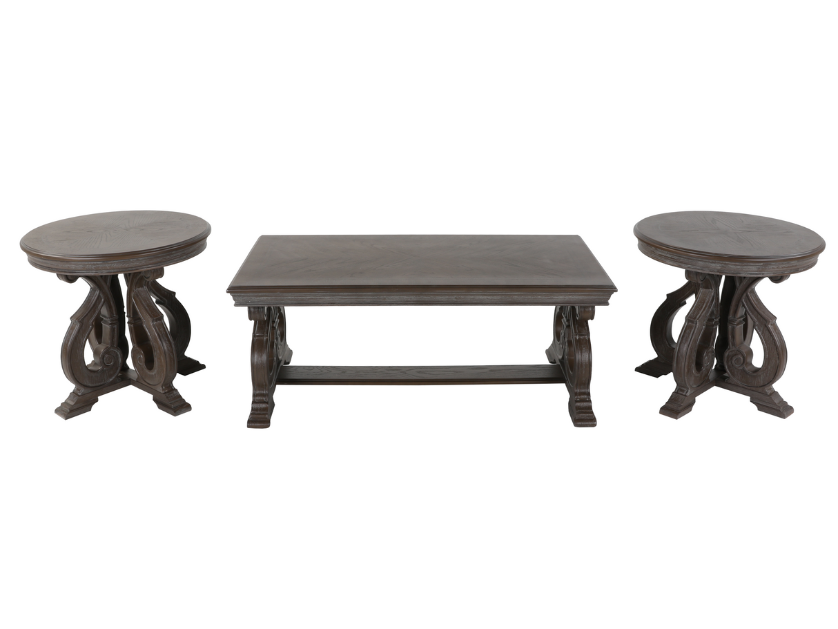 3 Piece Coffee Table Set by Mollai Collections | Bel Furniture