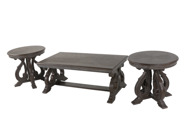 3 Piece Coffee Table Set by Mollai Collections | Bel Furniture