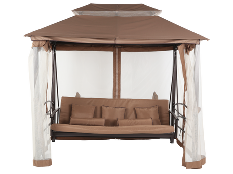 3 Piece Patio Swing Chair with Canopy by Mollai Collections | Bel Furniture