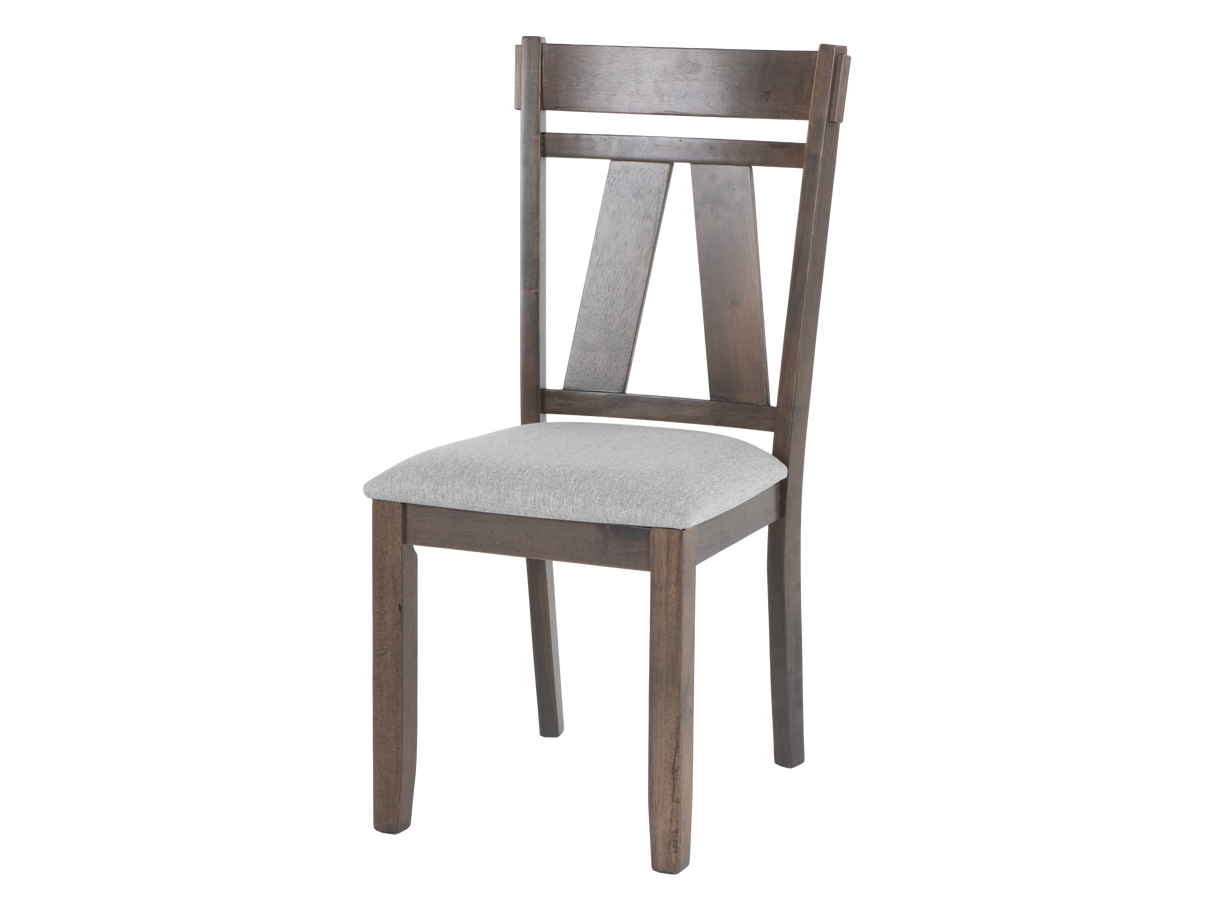 Rustic Trestle 6-Piece Dining Set with Extension Table, 4 Chairs & Bench – Dark Brown