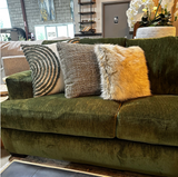 Corinthian Emerald Plush 2-Piece Sectional Sofa