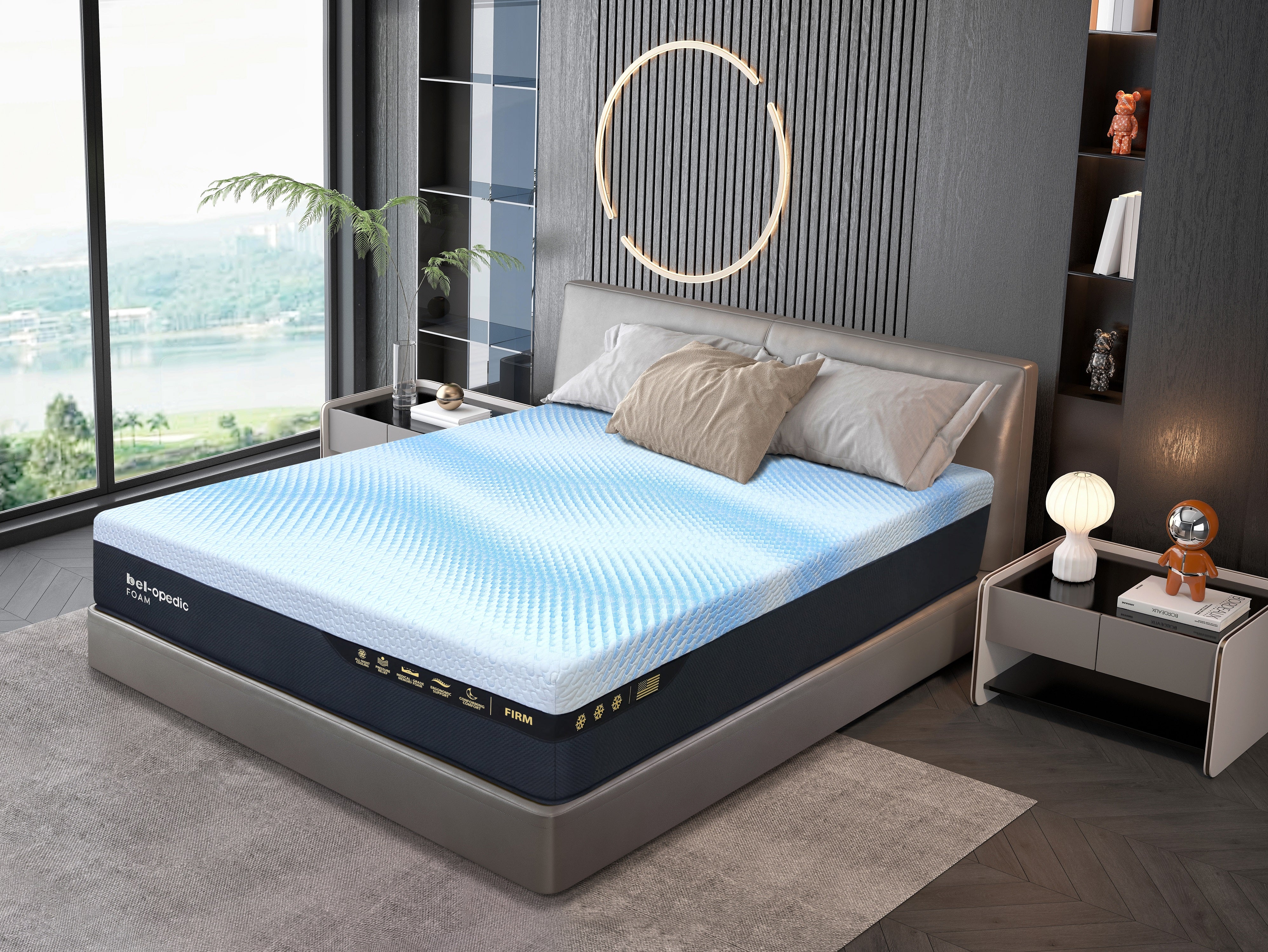 Bel-Opedic Tranquil 13” Firm Cooling Memory Foam | BEL Furniture