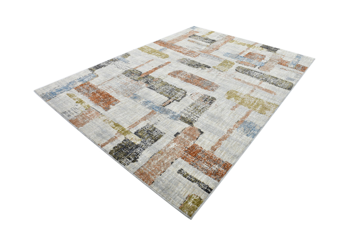 .Tulum Beige/Multi Rug - 6' 6" x 9' 0"