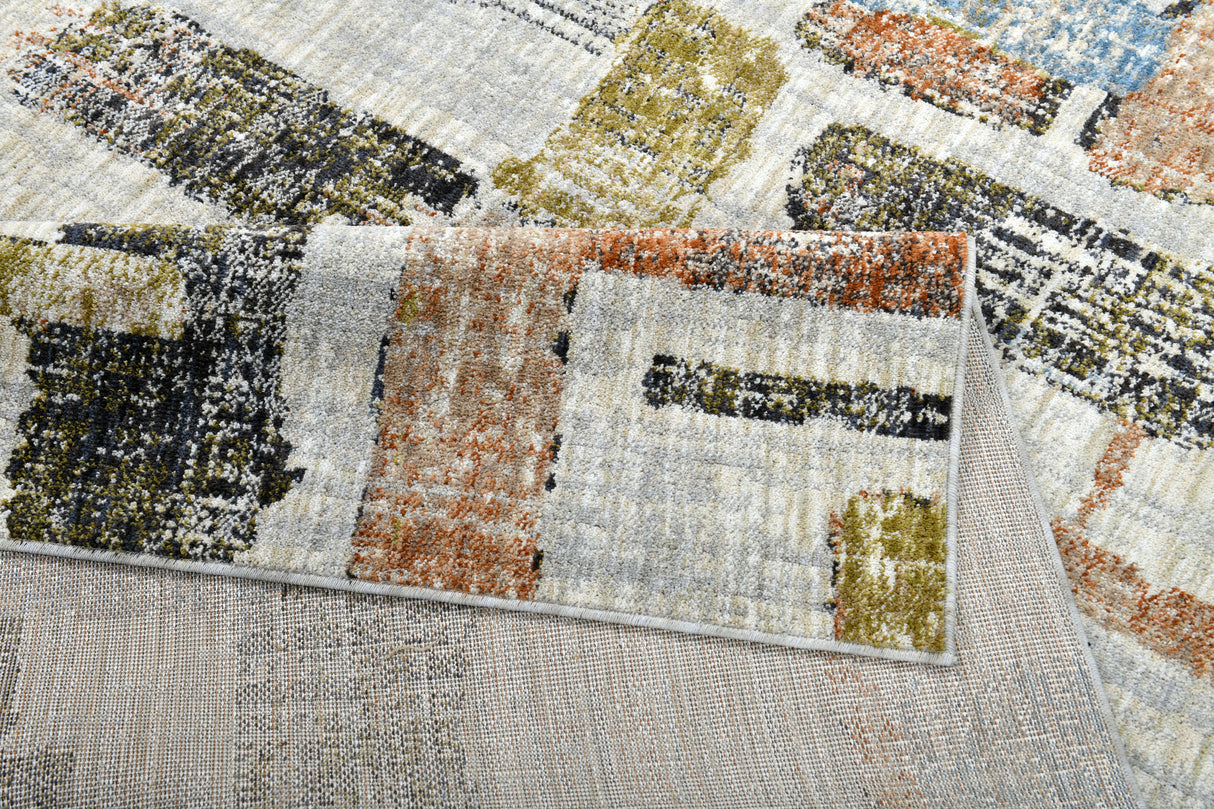 .Tulum Beige/Multi Rug - 6' 6" x 9' 0"