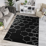 .Hive Black/White Rug - 6' 6" x 9' 0"