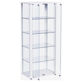 Aero - 5-Shelf Display Curio Cabinet With Led Lighting by Coaster Fine Furniture | Bel Furniture