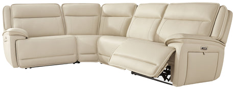 Double Deal - Reclining Sectional Dark Brown 4 Pc. Power Reclining Sectional by Signature Design by Ashley® | Bel Furniture