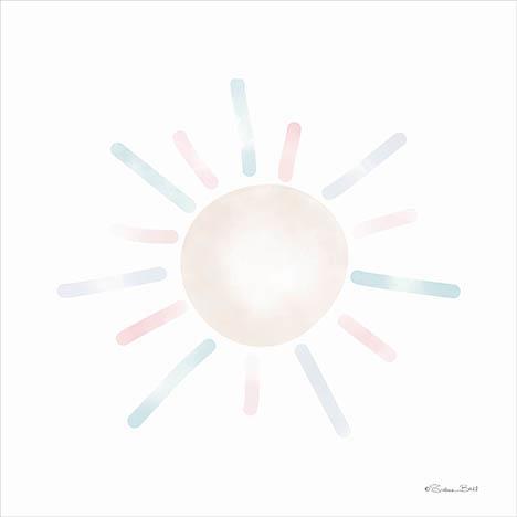 Watercolor Sun By Susan Ball - Light Blue