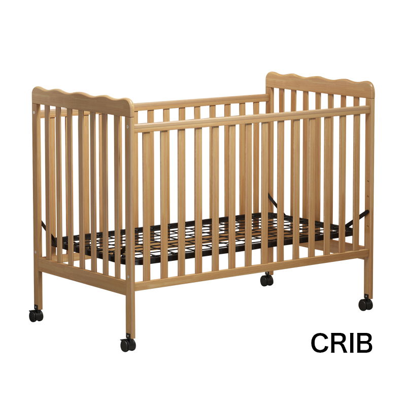 Crib 3 In 1 Convertible, Made Of Sustainable Pinewood, Non Toxic Finish, Comes With Locking Wheels, Wooden Nursery Furniture