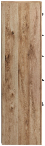 Hyanna - Tan Brown - Five Drawer Chest by Signature Design by Ashley® | Bel Furniture