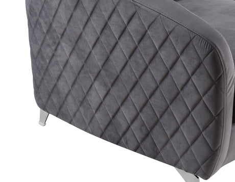 Sofia - Velvet Modern Chic Accent Armchair by Lilola Home | Bel Furniture