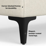 Ava - Versatile Mid Century Ottoman by Simpli-Home | Bel Furniture